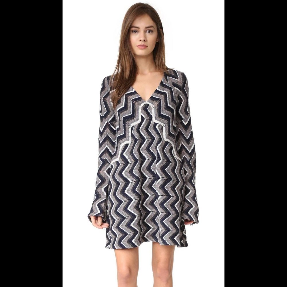 NWT FREE PEOPLE "Rhianon" Sweater Dress, Wool Blend, sz S